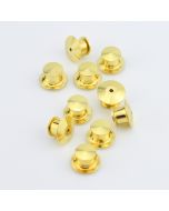 Enamel Pin Locking Backs 10-Pack (Golden)