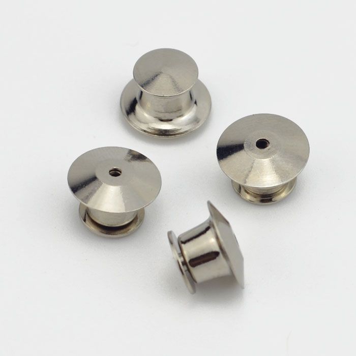 Locking Pin Backs-Enamel Pin Locking Backs 10 PCS (Silvery)