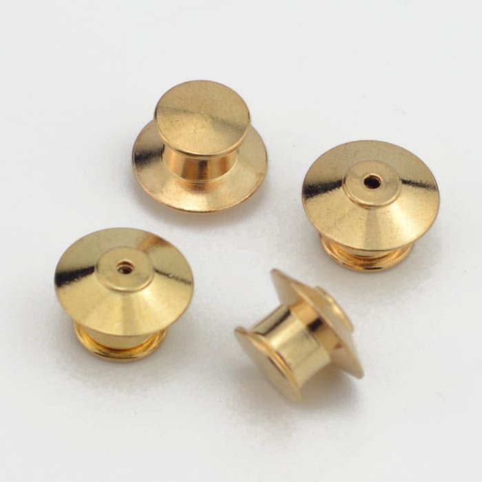 Locking Pin Backs Pins, Silver Clutch Pin Backs