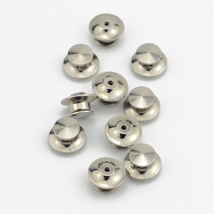 Deluxe Ball Top Tie Tac Locking Pin Clutch Backs