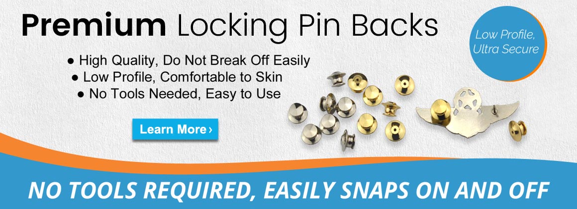 Premium Locking Pin Backs