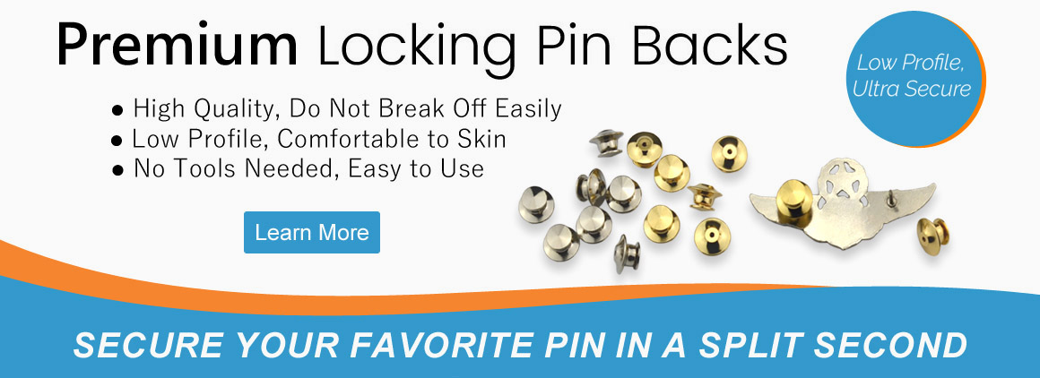 Premium Locking Pin Backs